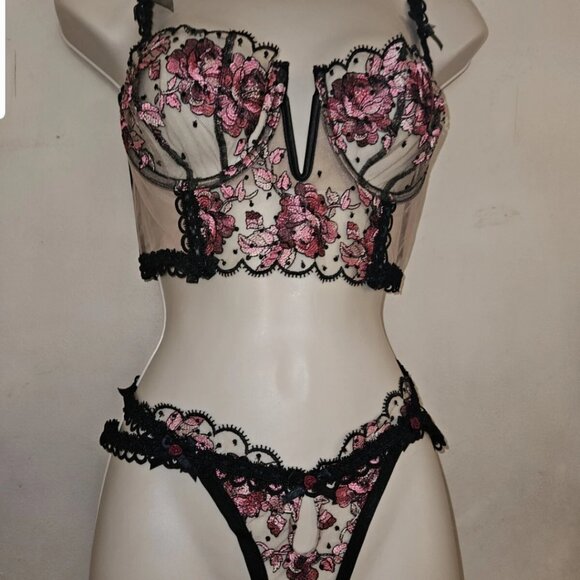 For Love & Lemons Juliet Bustier and Thong size Small NWT - Picture 1 of 6